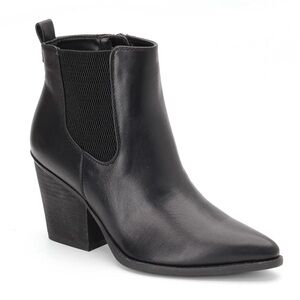 NATURALIZER SOUL Micah Black Ankle Boots with Block Heel, size 7.5